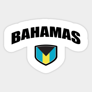 Bahamas National Flag Shield Sticker